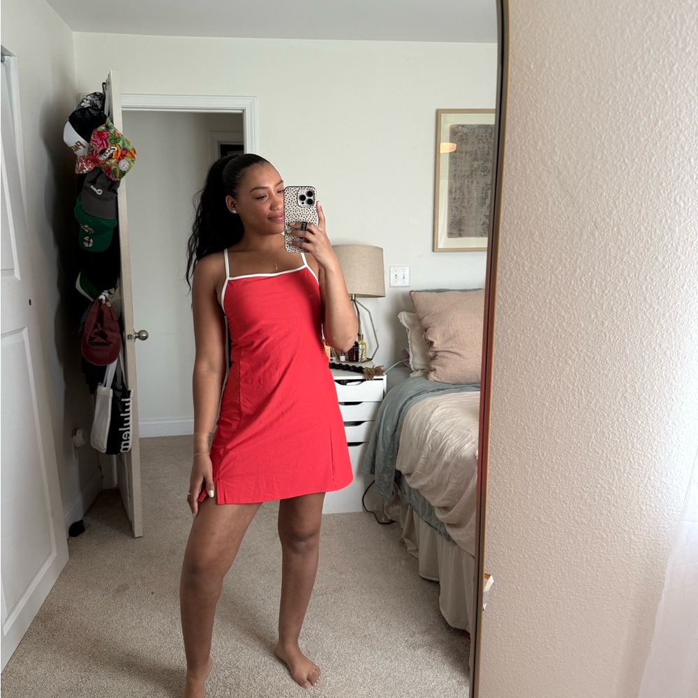 Old Navy Active Red and White Athletic dress